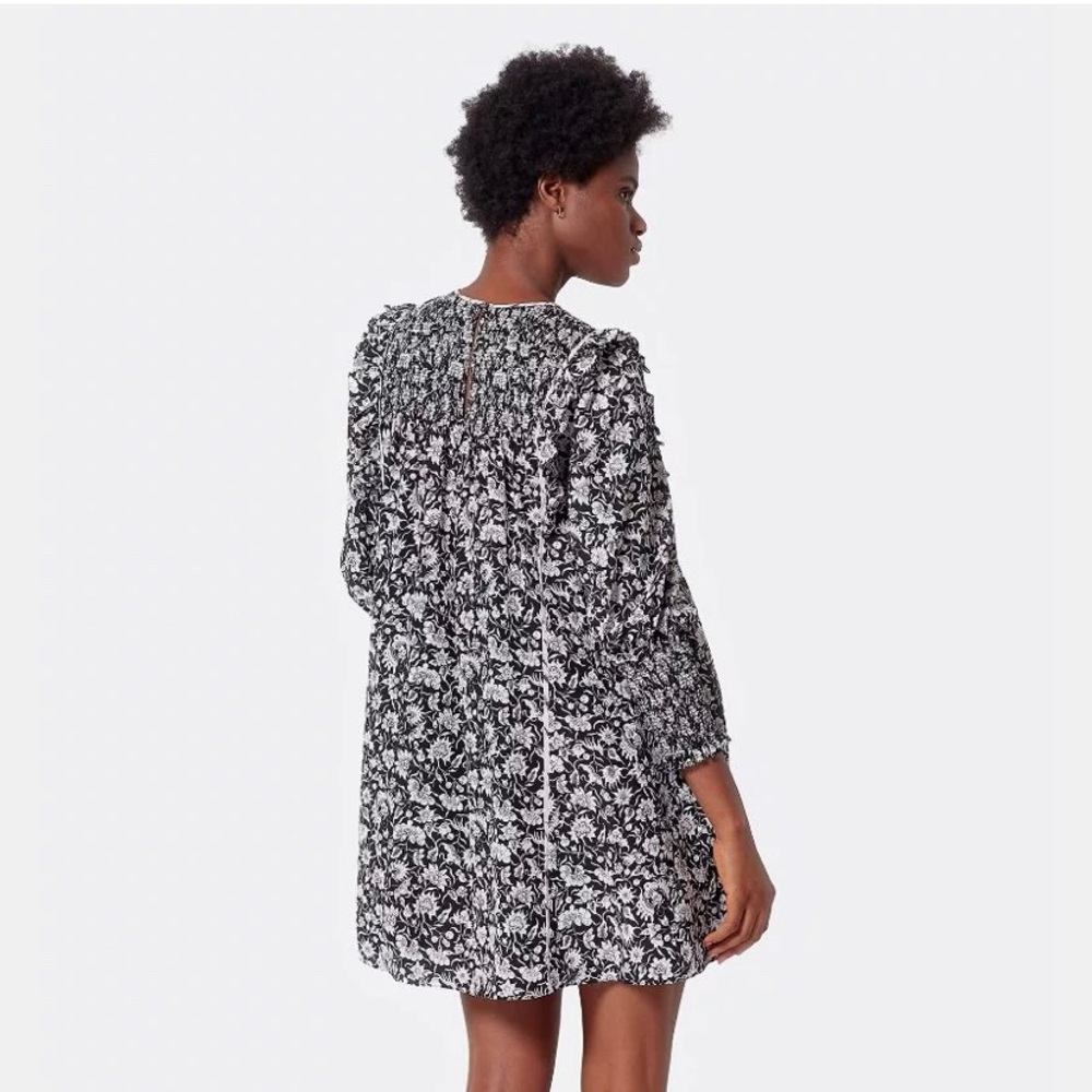 JOIE Jamila Floral Silk Babydoll Dress